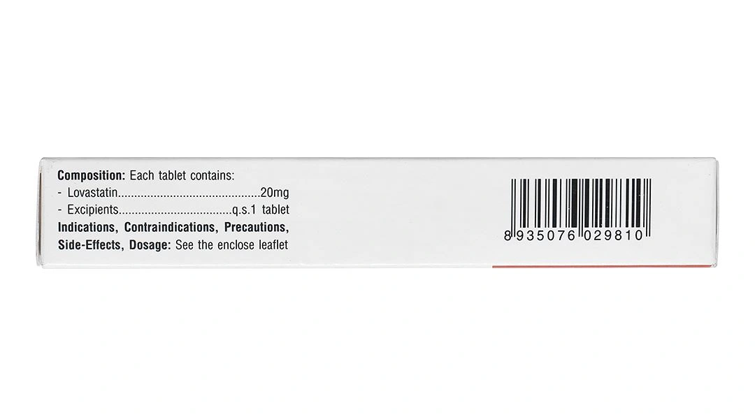 Lovastatin TV Pharm 20mg phòng ngừa biến cố tim mạch, rối loạn lipid (3 vỉ x 10 viên) - 2
