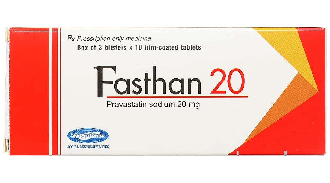 Fasthan 20mg trị rối loạn lipid máu, dự phòng biến cố tim mạch (3 vỉ x 10 viên) - 2