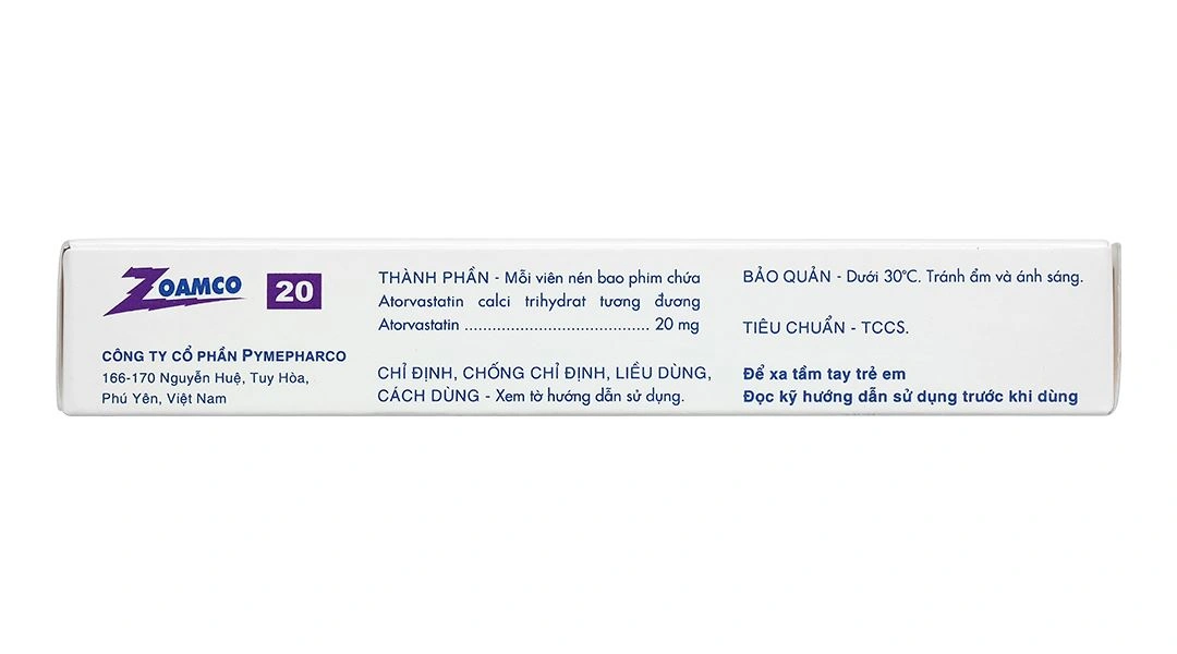 Zoamco 20 điều trị rối loạn lipid máu (2 vỉ x 15 viên) - 3