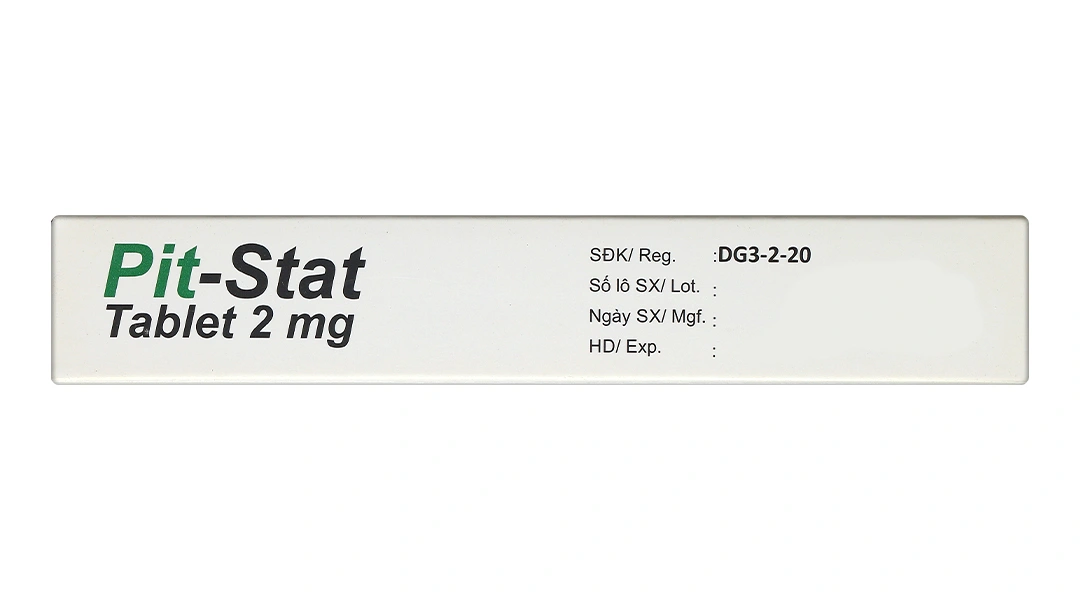 Pit-stat Tablet 2 mg tác dụng giảm Cholesterol toàn phần và LDL-C (1 vỉ x 10 viên) - 2