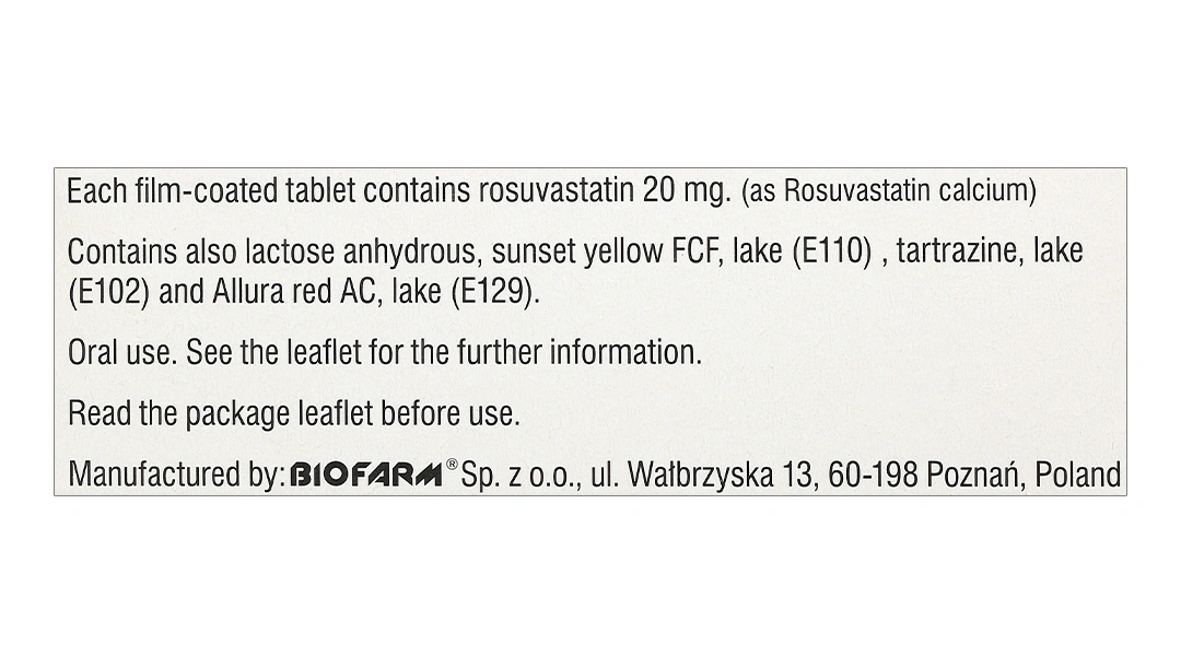 Rosutrox 20mg điều trị rối loạn lipid máu, phòng ngừa biến cố tim mạch (4 vỉ x 7 viên) - 4