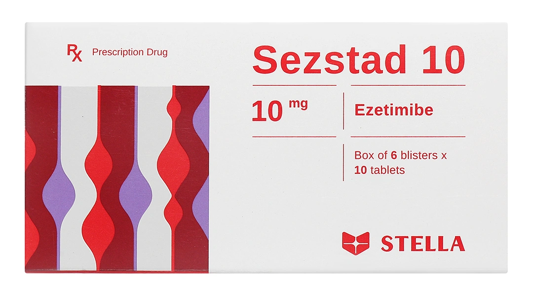Sezstad 10 trị tăng cholesterol máu nguyên phát (6 vỉ x 10 viên) - 1