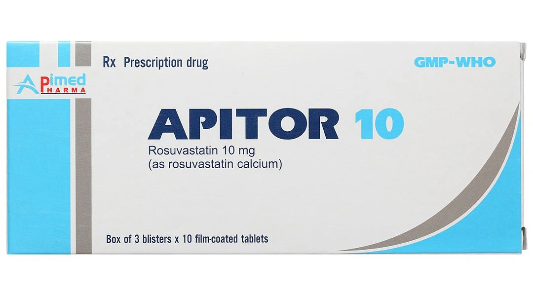 Apitor 10 điều trị cholesterol cao, giúp hạ mỡ máu (3 vỉ x 10 viên) - 2
