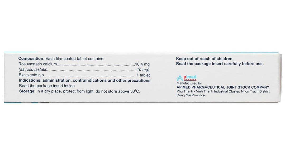 Apitor 10 điều trị cholesterol cao, giúp hạ mỡ máu (3 vỉ x 10 viên) - 3