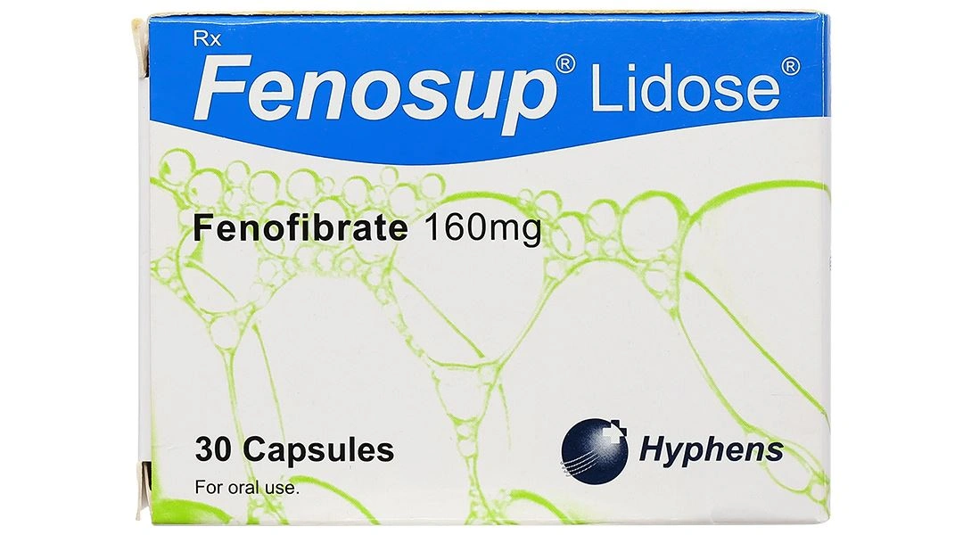 Fenosup Lidose 160mg điều trị cholesterol máu và triglycerid máu cao (3 vỉ x 10 viên) - 1