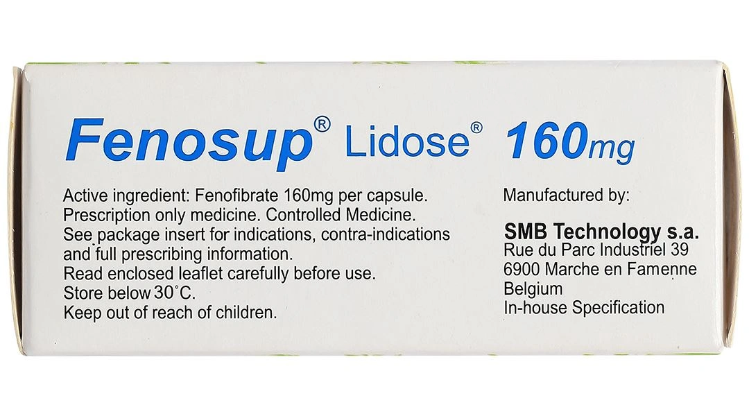 Fenosup Lidose 160mg điều trị cholesterol máu và triglycerid máu cao (3 vỉ x 10 viên) - 4