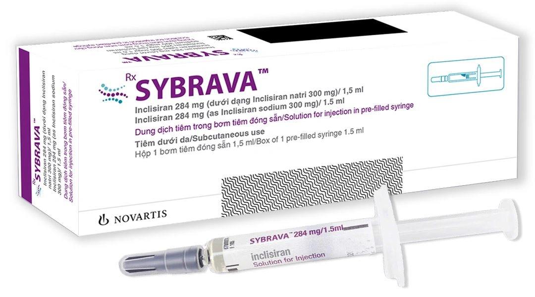 Dung dịch tiêm Sybrava 284mg/1.5ml điều trị rối loạn lipid máu (1 bơm tiêm x 1.5ml) - 