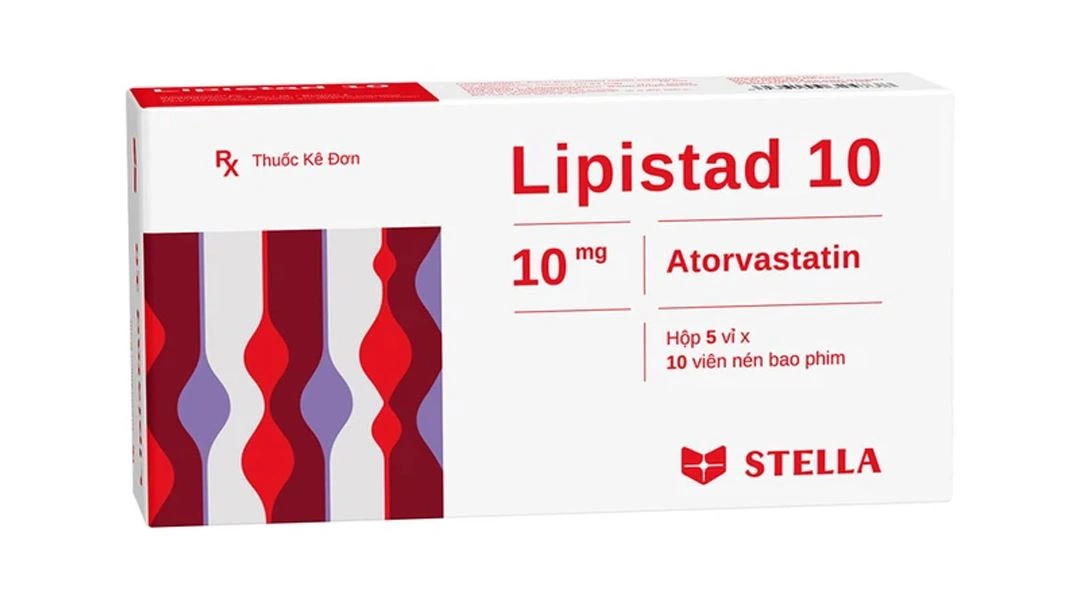 Lipistad 10 điều trị rối loạn mỡ máu (5 vỉ x 10 viên) - 