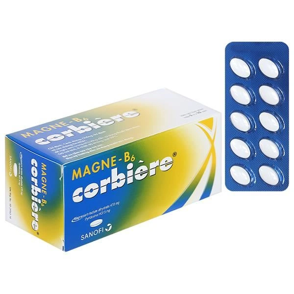 Magne B6 Corbière trị thiếu Magnesi và vitamin B6