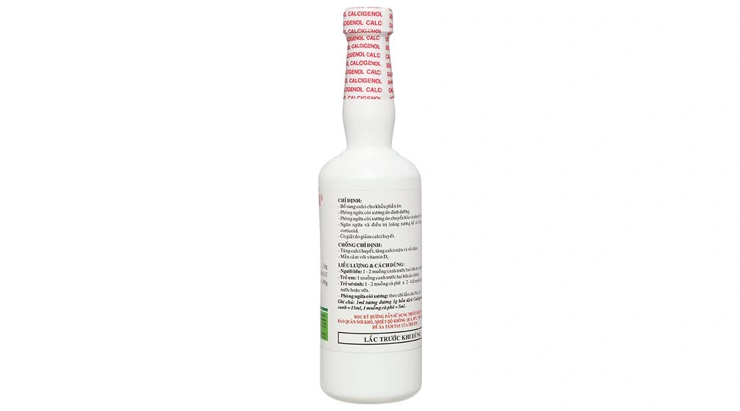 Hỗn dịch uống Calcigenol Vitamine bổ sung canxi, phòng loãng xương chai 360g - 2