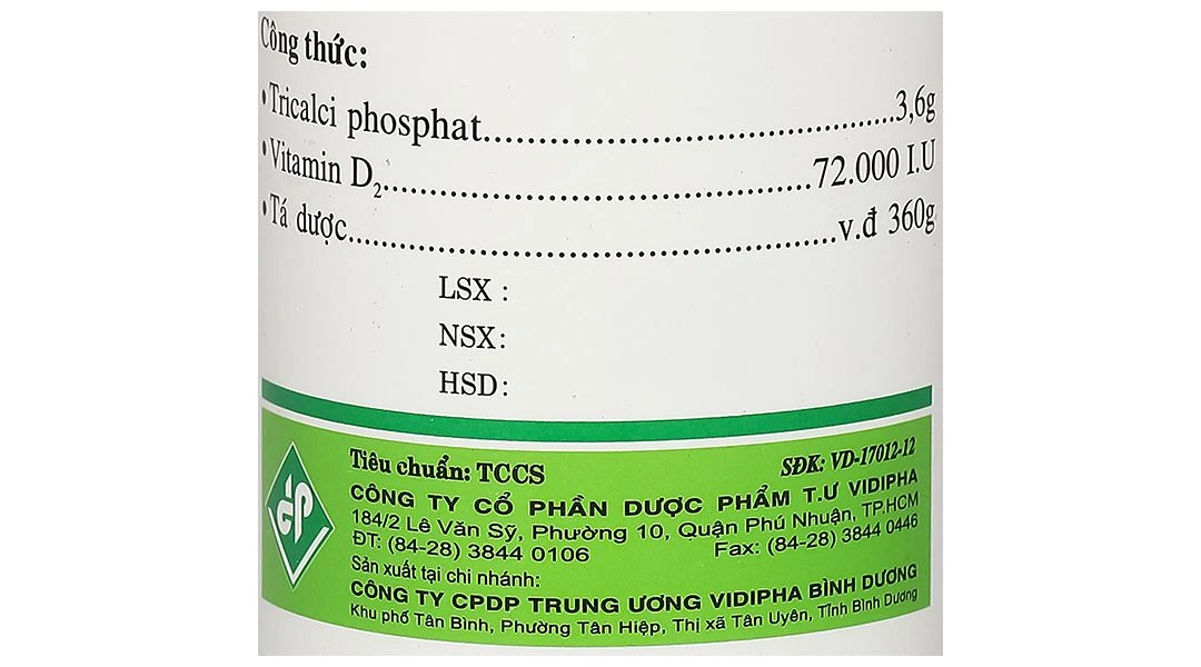Hỗn dịch uống Calcigenol Vitamine bổ sung canxi, phòng loãng xương chai 360g - 5