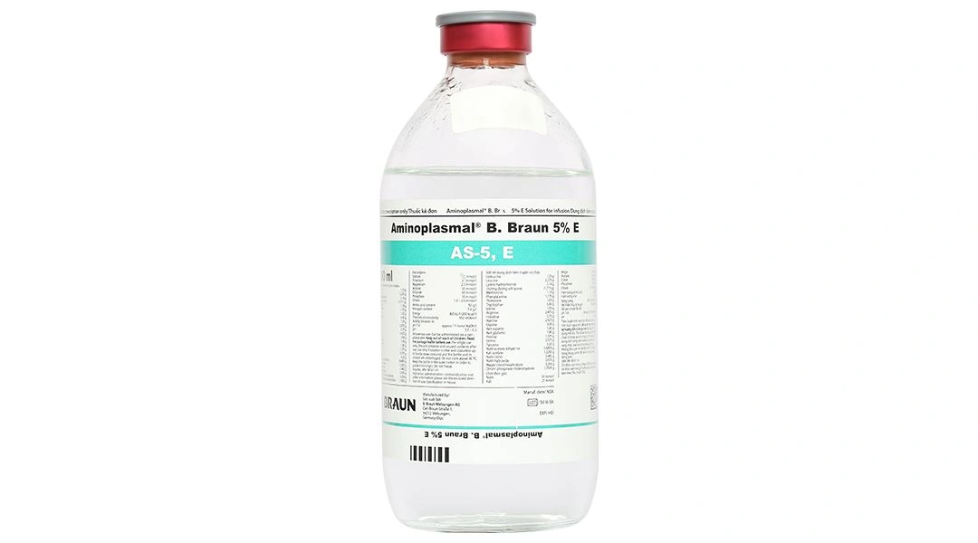 Dịch truyền Aminoplasmal B.Braun 5% E bổ sung protein chai 500ml - 1