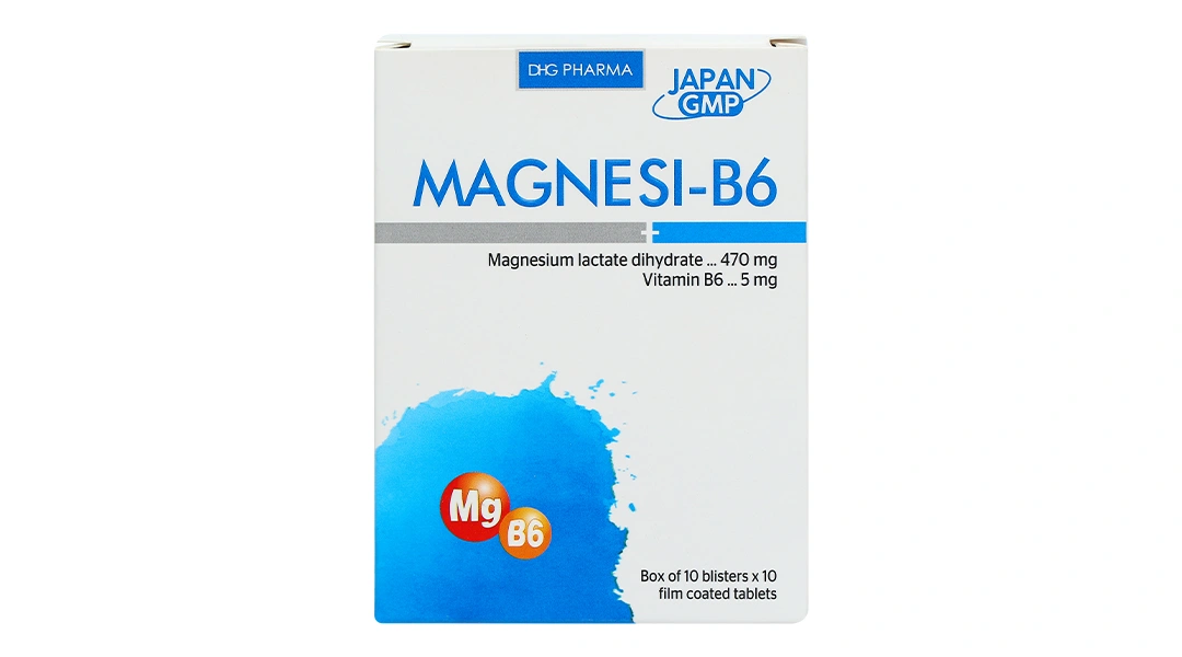 Magnesi-B6 điều trị thiếu magnesi và vitamin B6 (10 vỉ x 10 viên) - 1