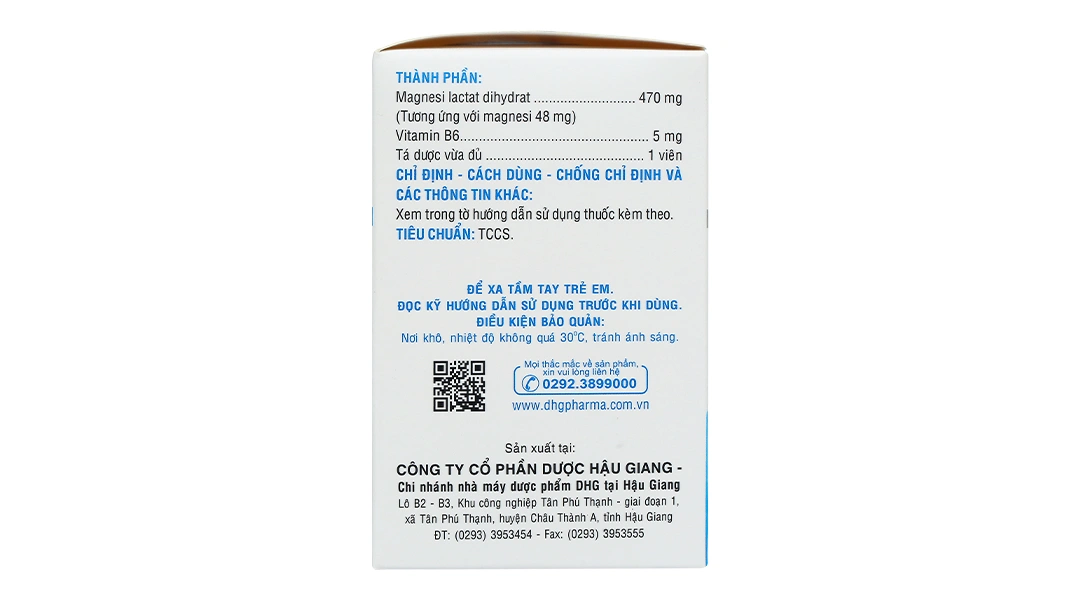 Magnesi-B6 điều trị thiếu magnesi và vitamin B6 (10 vỉ x 10 viên) - 2