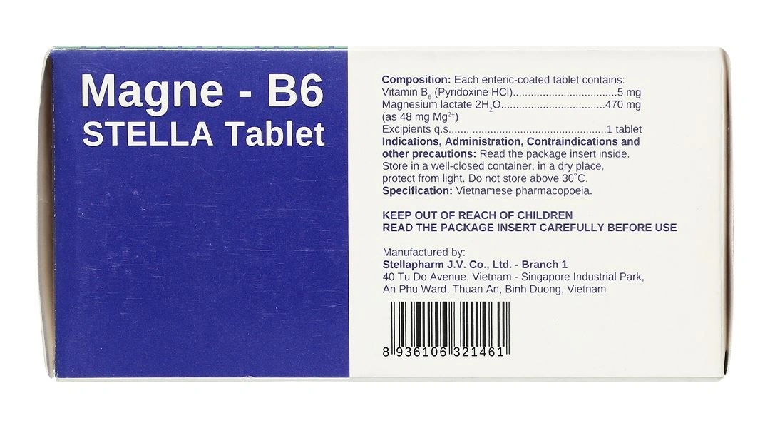 Magne - B6 Stella Tablet điều trị hạ magnesium (5 vỉ x 10 viên) - 6