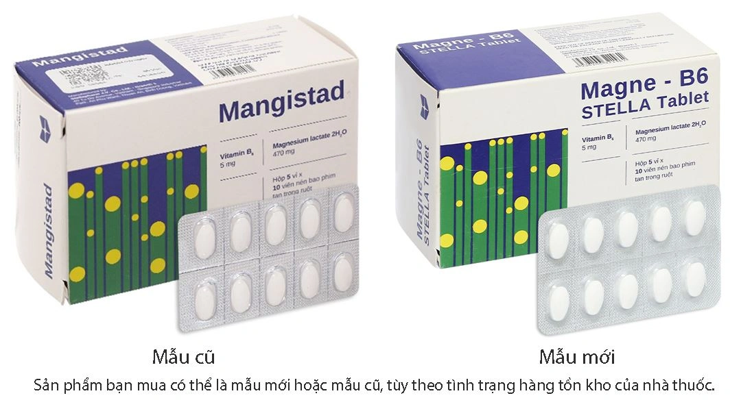 Magne - B6 Stella Tablet điều trị hạ magnesium (5 vỉ x 10 viên) - 1