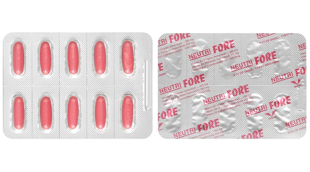 Neutri Fore trị viêm dây thần kinh, thiếu máu ác tính (10 vỉ x 10 viên) - 7