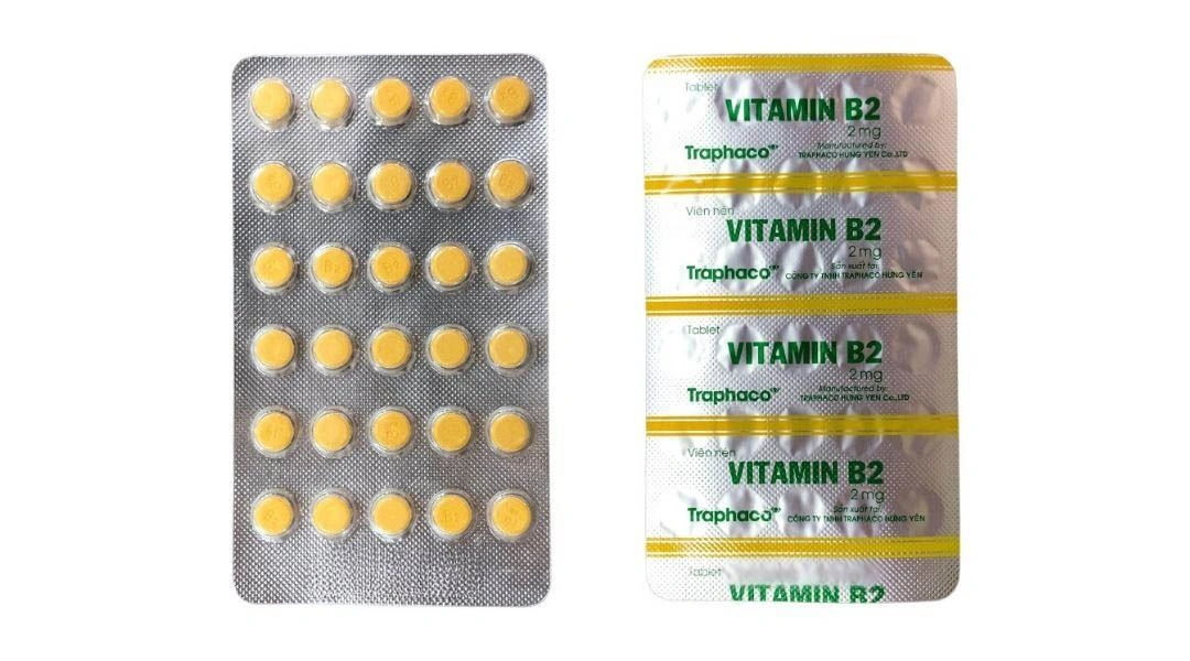 Vitamin B2 Traphaco 2mg dự phòng và điều trị thiếu vitamin B2 (6 vỉ x 30 viên) - 7