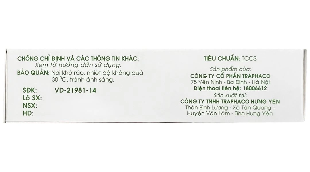 Vitamin B2 Traphaco 2mg dự phòng và điều trị thiếu vitamin B2 (6 vỉ x 30 viên) - 4