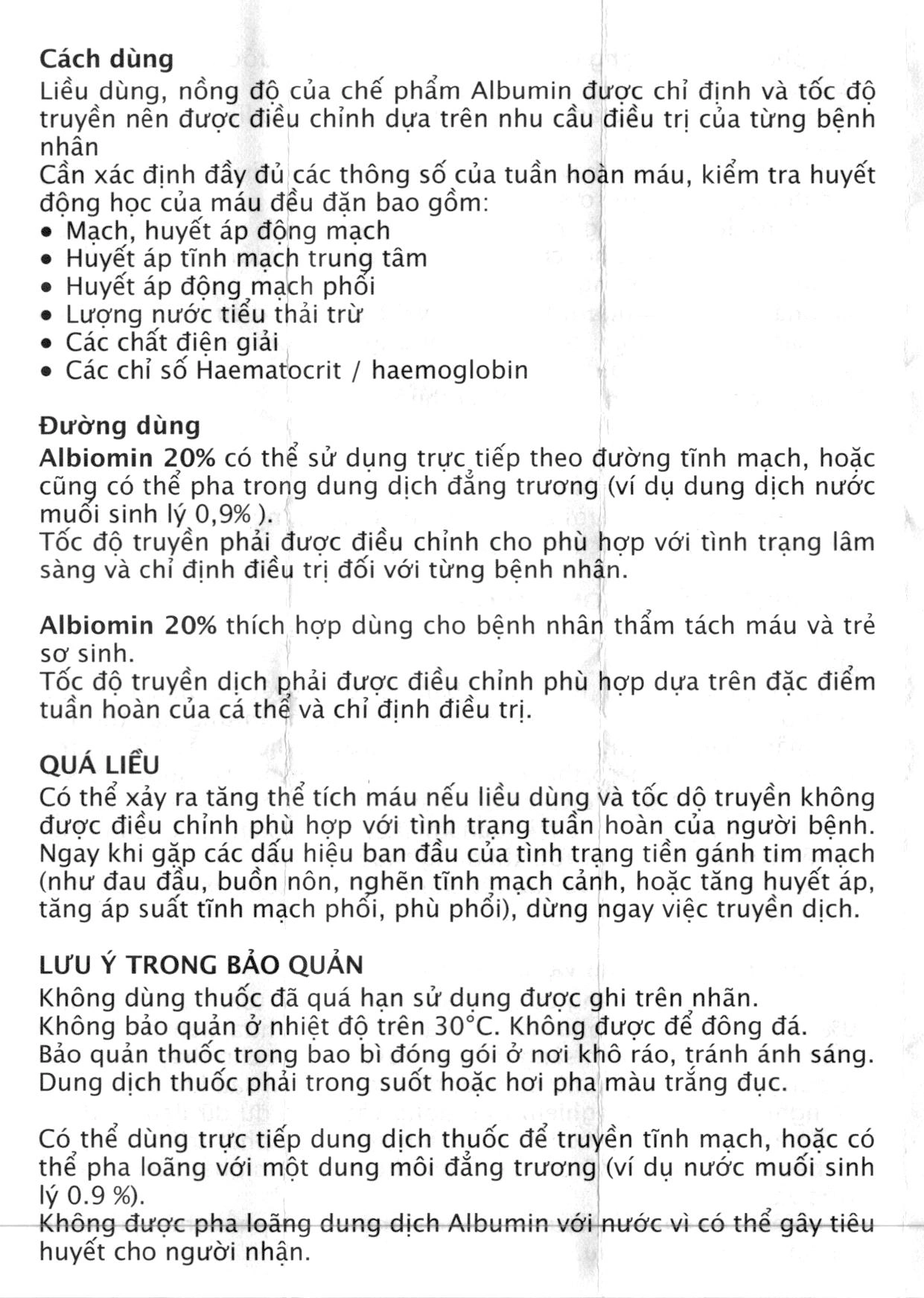 Dịch truyền tĩnh mạch Albiomin 20% Biotest trị sốc giảm thể tích máu (1 chai x 50ml) - 10