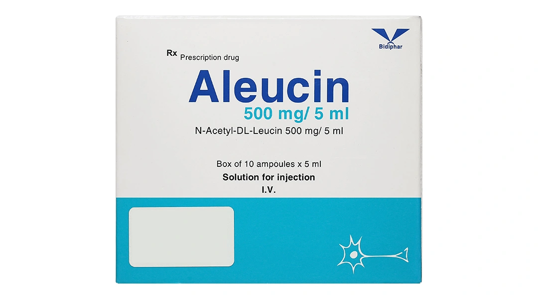 Dung dịch tiêm Aleucin 500mg/5ml điều trị triệu chứng chóng mặt (10 ống x 5ml) - 1