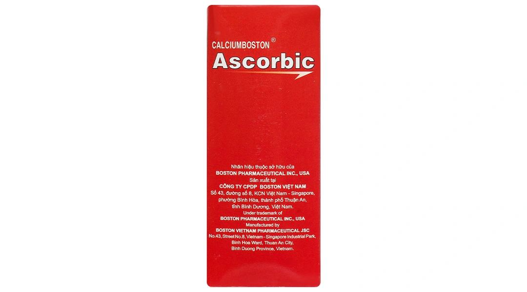 Dung dịch uống Calciumboston Ascorbic trị thiếu canxi, vitamin C (20 ống x 10ml) - 3