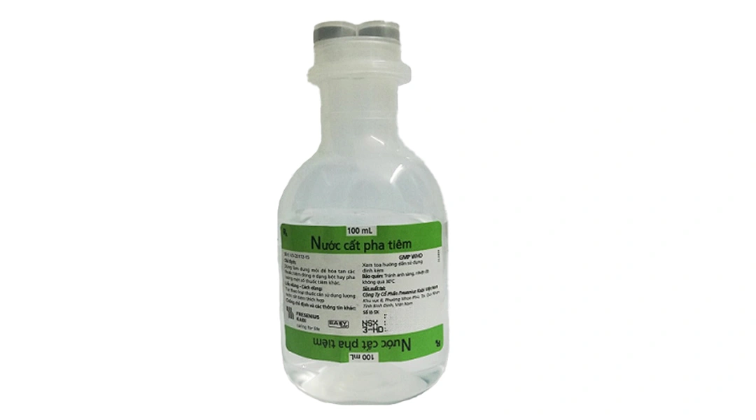 Nước cất pha tiêm Fresenius Kabi làm dung môi để hòa chất tiêm chai 100ml - 2