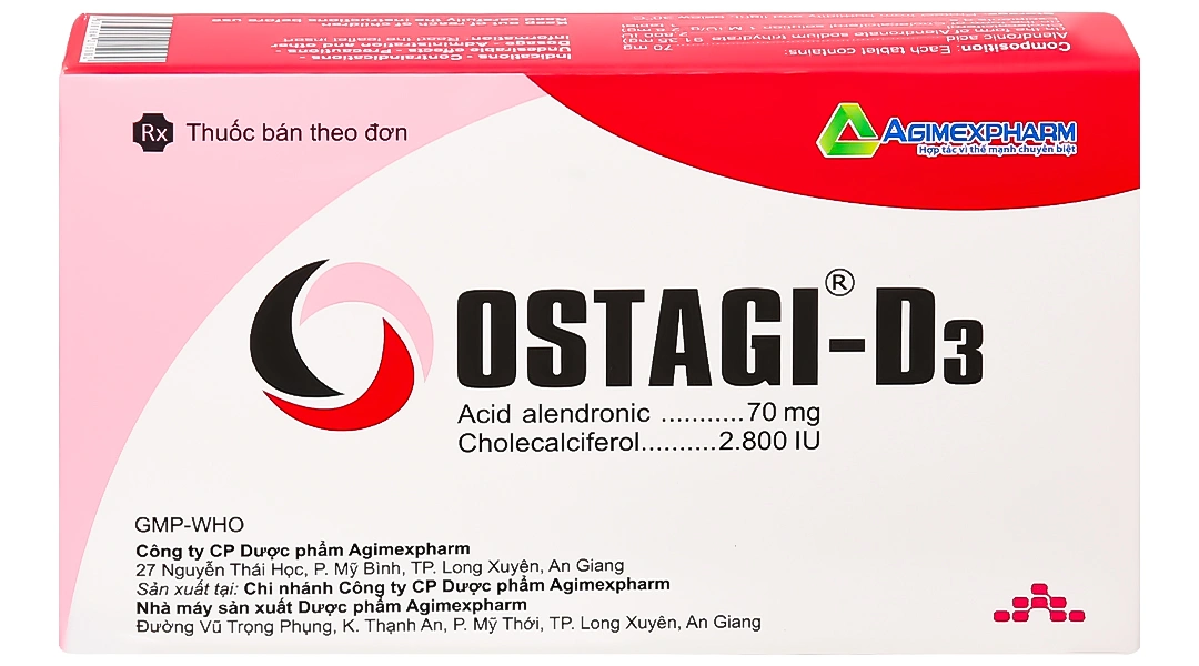Ostagi-D3 ngăn ngừa và điều trị loãng xương (1 vỉ x 4 viên) - 1