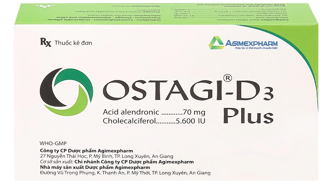 Ostagi-D3 Plus ngăn ngừa và điều trị loãng xương (1 vỉ x 4 viên) - 1