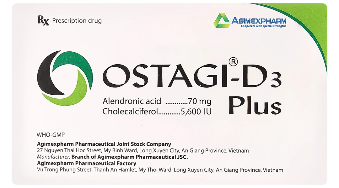 Ostagi-D3 Plus ngăn ngừa và điều trị loãng xương (1 vỉ x 4 viên) - 2