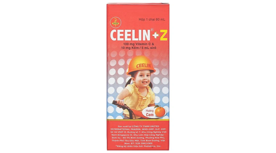 Sirô Ceelin+Z phòng ngừa và điều trị thiếu vitamin C và thiếu kẽm chai 60ml - 2