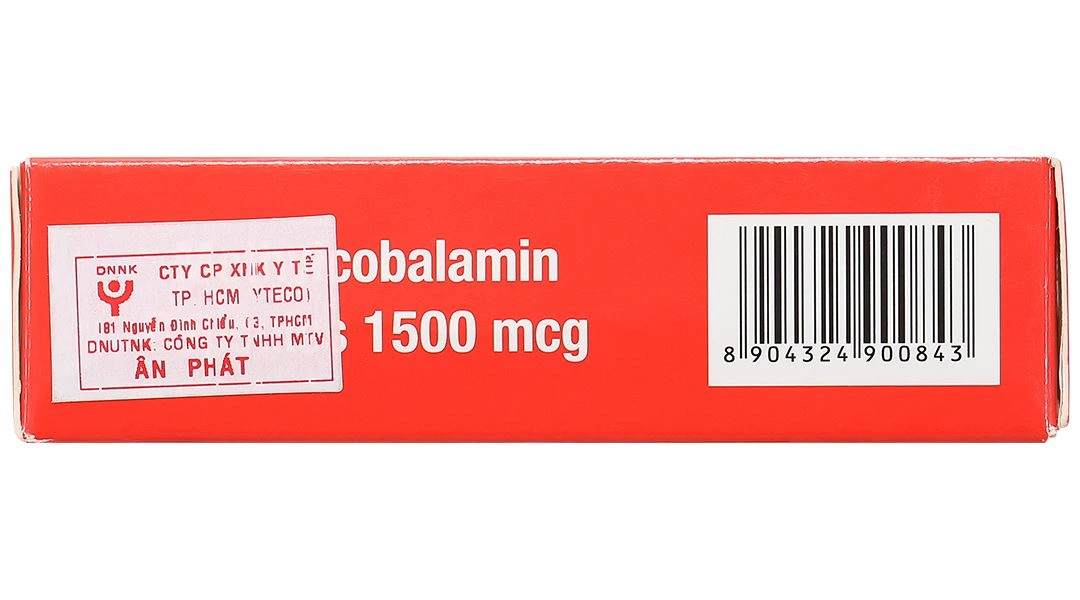 Methylcobalamin Capsules 1500mcg điều trị bệnh lý thần kinh ngoại biên (3 vỉ x 10 viên) - 3