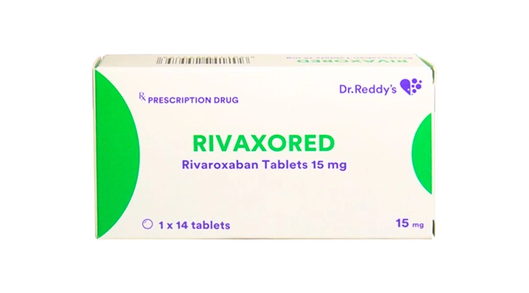 Rivaxored 15mg phòng ngừa đột quỵ, điều trị huyết khối tĩnh mạch sâu (1 vỉ x 14 viên) - 