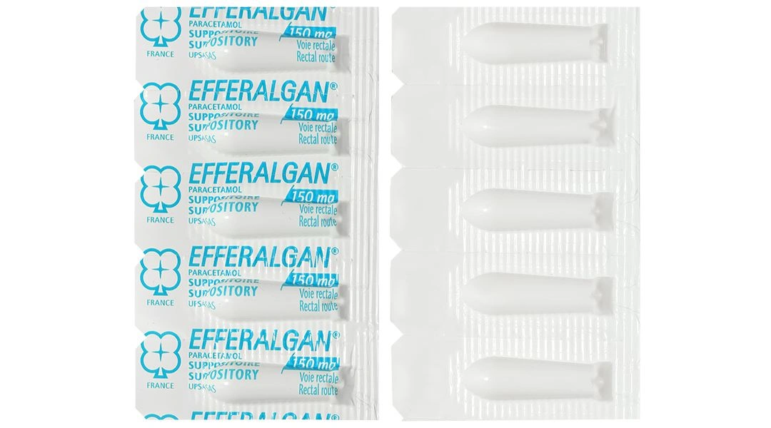 Viên đặt trực tràng Efferalgan 150mg giúp giảm đau, hạ sốt (2 vỉ x 5 viên) - 4