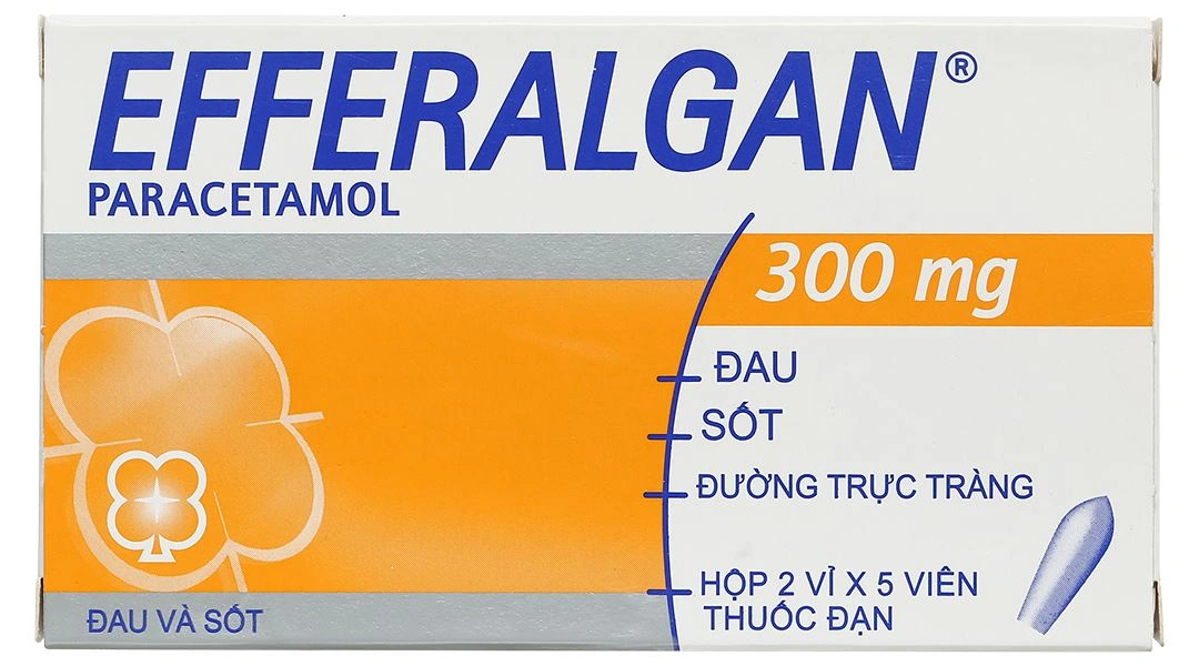 Viên đặt trực tràng Efferalgan 300mg giảm đau, hạ sốt (2 vỉ x 5 viên) - 5