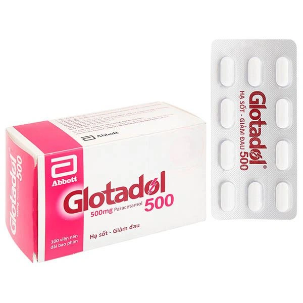 Glotadol 500 hạ sốt, giảm các cơn đau từ nhẹ đến vừa
