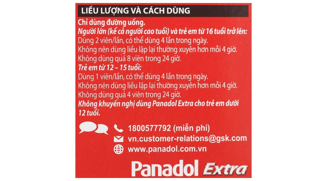 Panadol Extra giảm đau, hạ sốt (15 vỉ x 12 viên) - 10