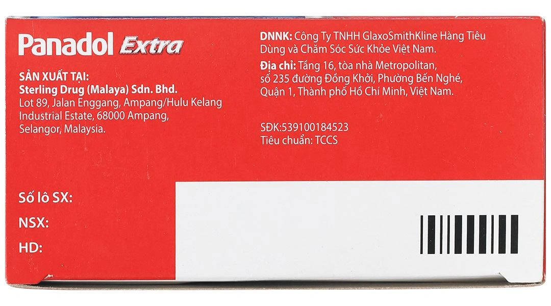 Panadol Extra giảm đau, hạ sốt (15 vỉ x 12 viên) - 5