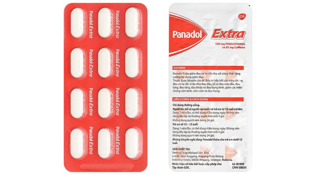 Panadol Extra giảm đau, hạ sốt (15 vỉ x 12 viên) - 8