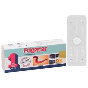Viên nhai Fugacar 500mg trị nhiều loại giun đường ruột