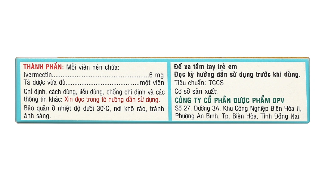 Opelomin 6 trị giun chỉ, giun lươn (2 vỉ x 2 viên) - 2