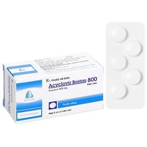 Acyclovir Boston 800 phòng ngừa và trị nhiễm virus
