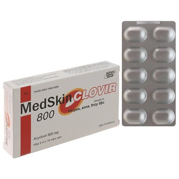 Medskin Clovir 800 thuốc trị và ngừa virus