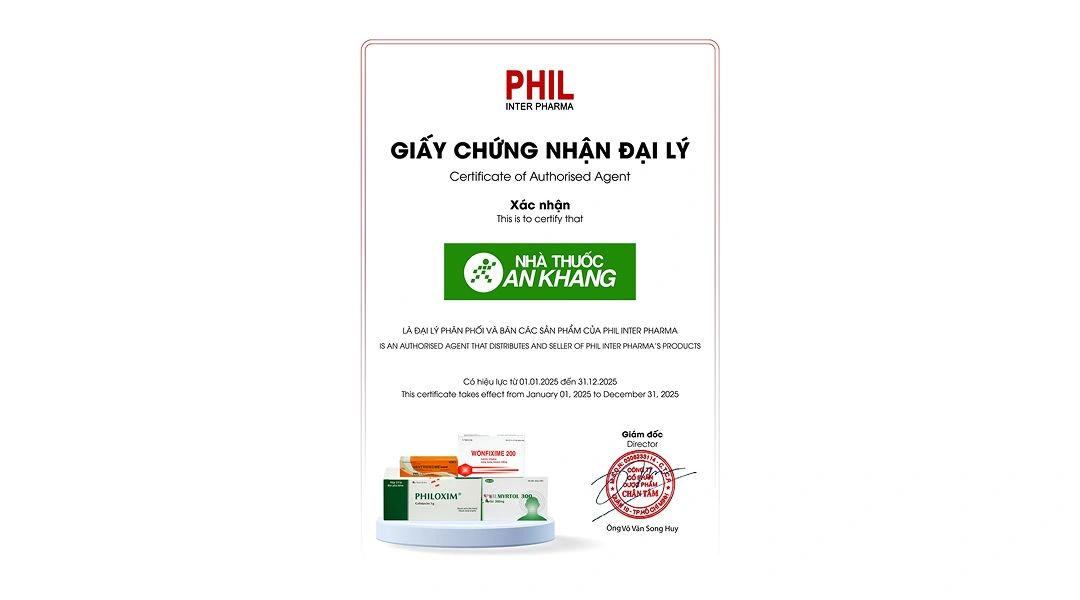 Philmyrtol 300 làm loãng đàm trong viêm phế quản, viêm xoang mũi (6 vỉ x 10 viên) - 5