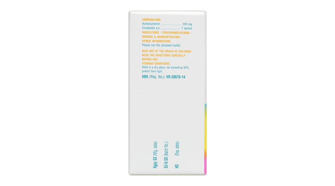 Thuốc bột Mitux E 100mg làm tiêu nhầy, loãng đờm (24 gói x 1.5g) - 2