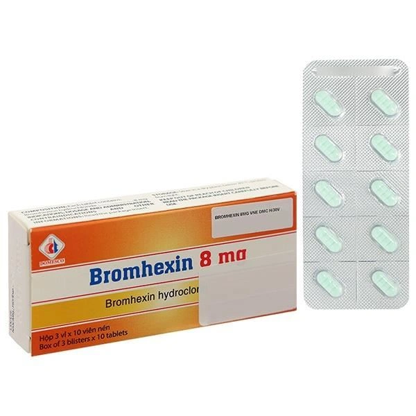 Bromhexin Domesco 8mg tan đàm trong bệnh lý hô hấp