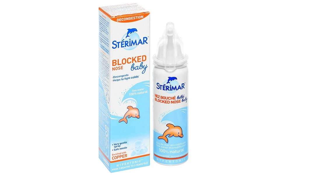 Dung dịch xịt mũi Sterimar Blocked Nose Baby hỗ trợ giảm viêm mũi cho bé chai 50ml - 1