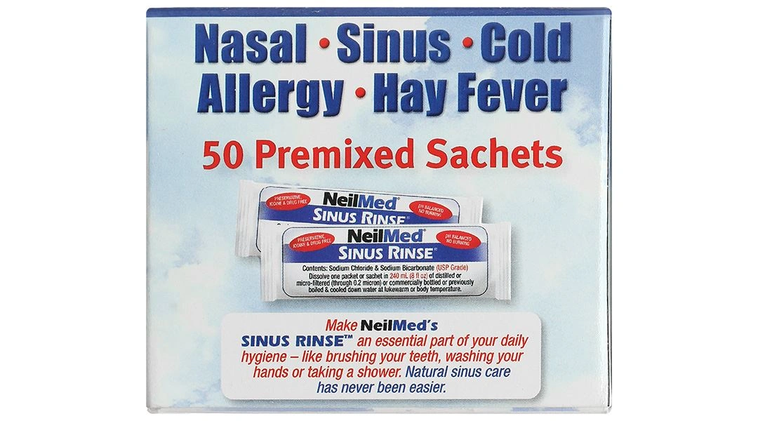 Muối vệ sinh mũi Neilmed Sinus Rinse giảm triệu chứng viêm mũi dị ứng hộp 50 gói - 6