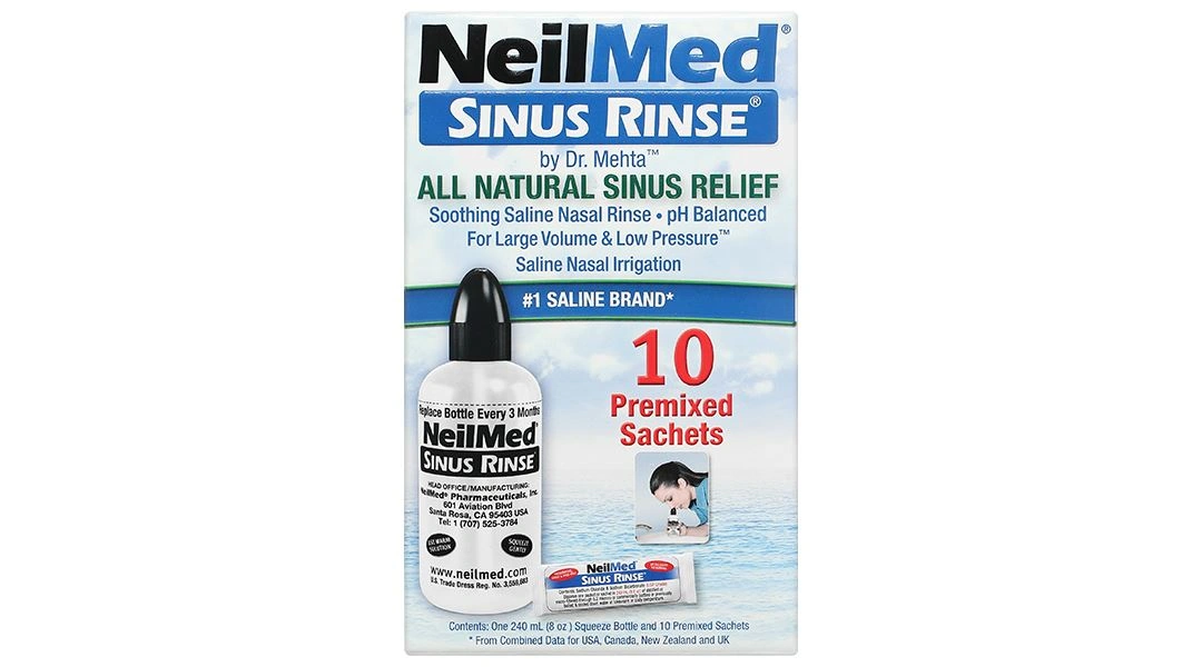 Bộ dụng cụ vệ sinh mũi Neilmed Sinus Rinse (1 bình 240ml + 10 gói) - 1
