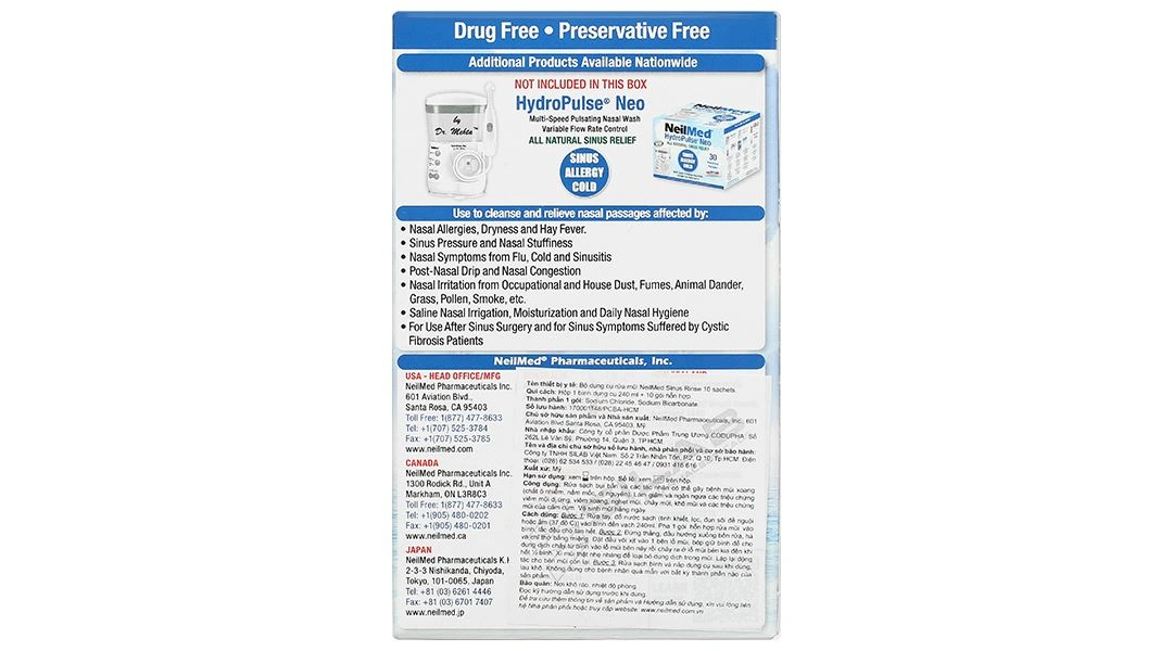 Bộ dụng cụ vệ sinh mũi Neilmed Sinus Rinse (1 bình 240ml + 10 gói) - 2